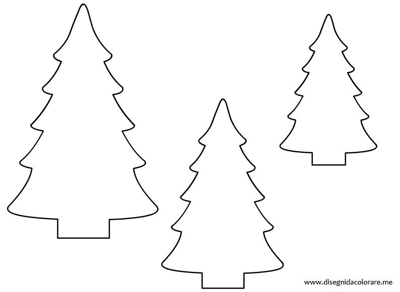 Disegni Di Natale Albero.Alberi Di Natale Disegni Da Colorare