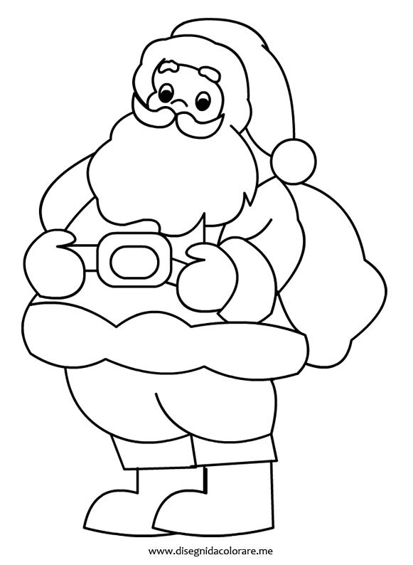 Disegni Di Natale Babbo Natale.Disegni Natale Babbo Natale Disegni Da Colorare