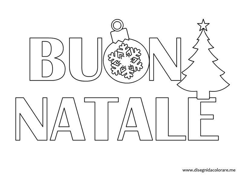 Buon Natale Da Stampare.Buon Natale Da Colorare Disegni Da Colorare