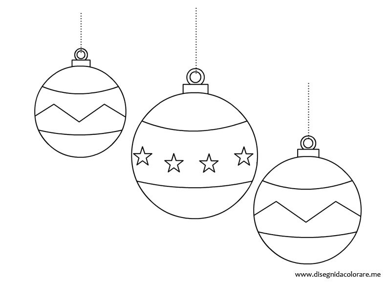 Disegni Palline Di Natale Da Stampare.Palline Albero Di Natale Disegni Da Colorare