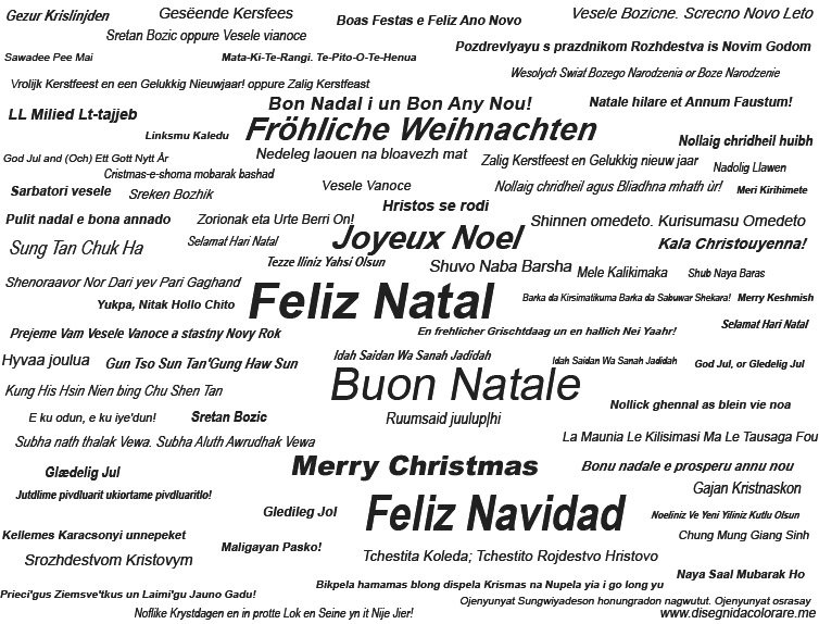 Buon Natale In Tutte Le Lingue.Buon Natale In Tutte Le Lingue Disegni Da Colorare