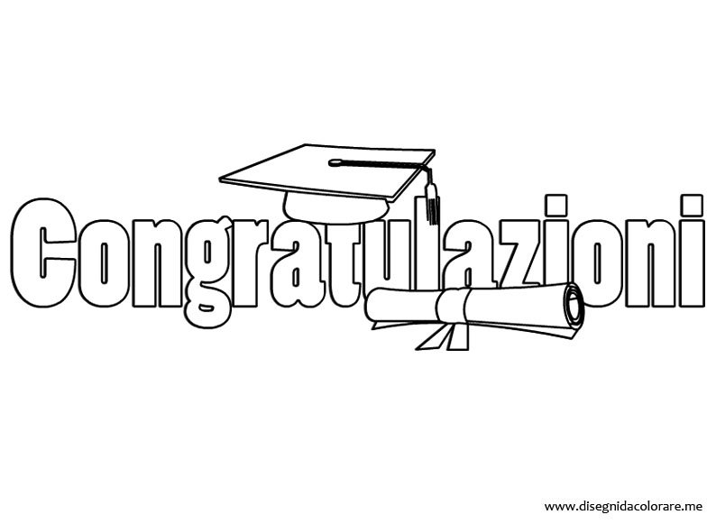 Laurea Congratulazioni Disegni Da Colorare