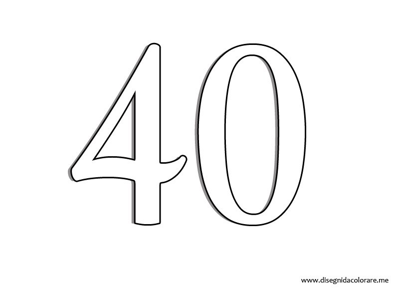 Numeri da colorare – 40