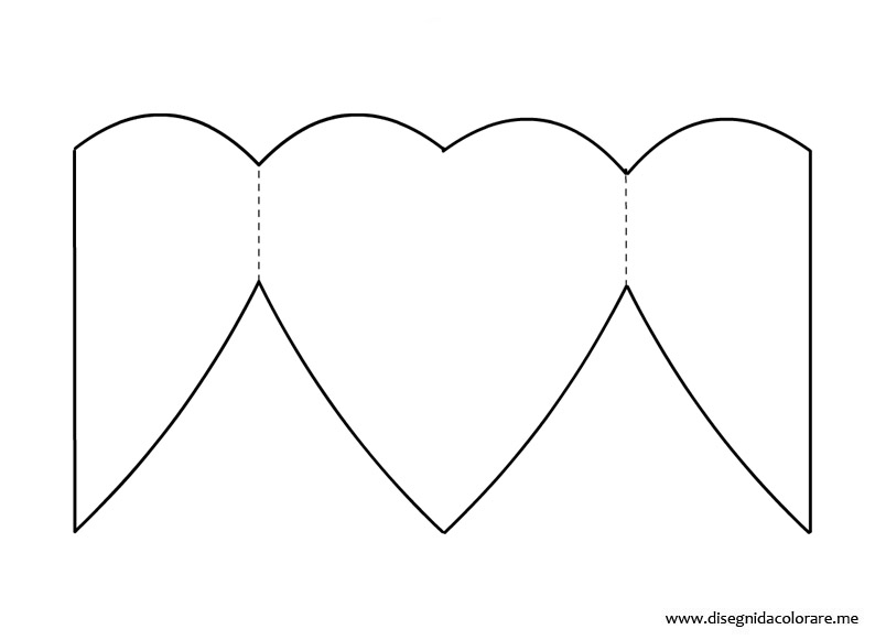 Biglietto San Valentino Cuore Disegni da colorare