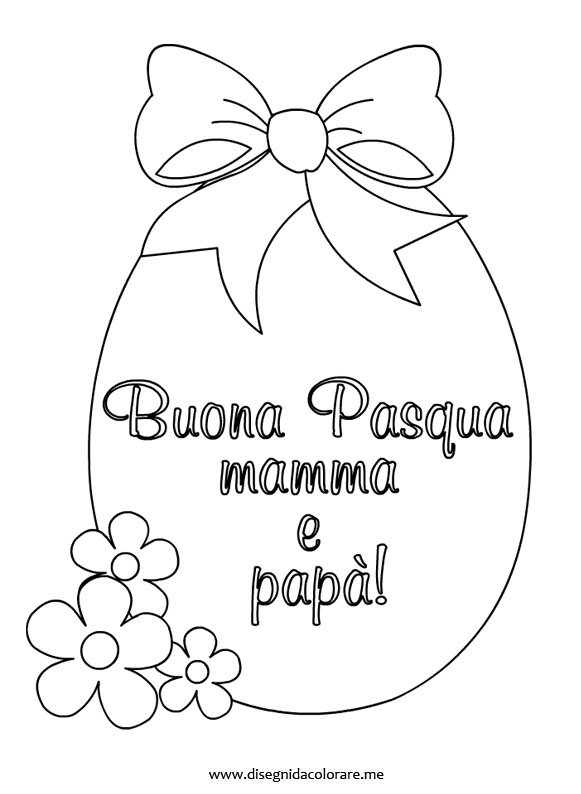 Biglietti Auguri Pasqua Da Stampare E Colorare