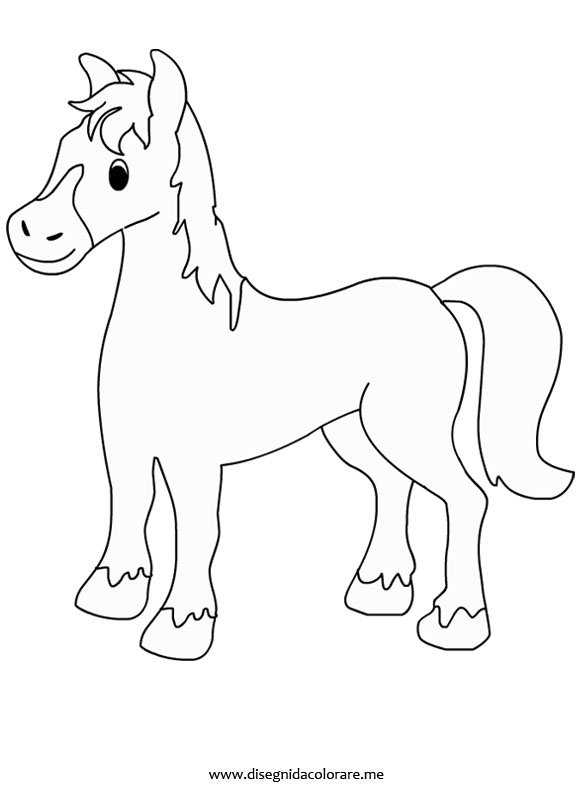 Disegni da colorare e stampare cavalli disegni da for Immagini di cavalli da disegnare