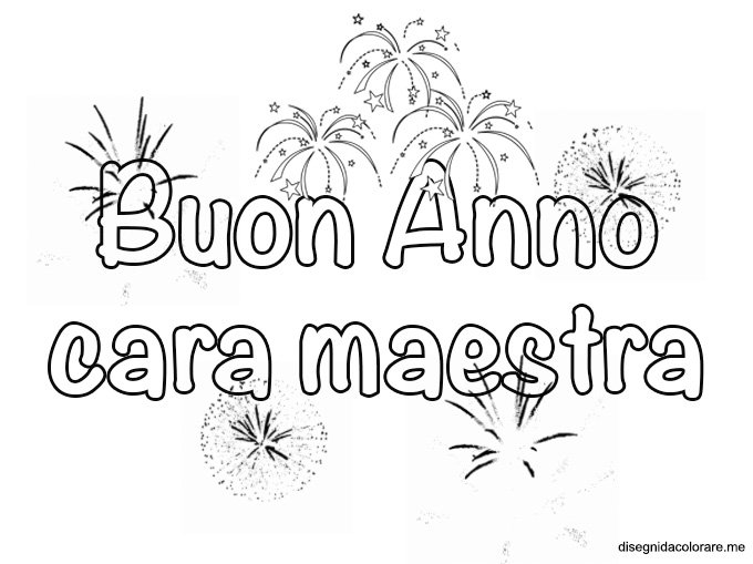 buon anno maestra