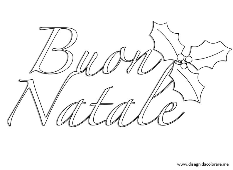 Buon Natale Disegni.Buon Natale Scritte Natale Disegni Da Colorare