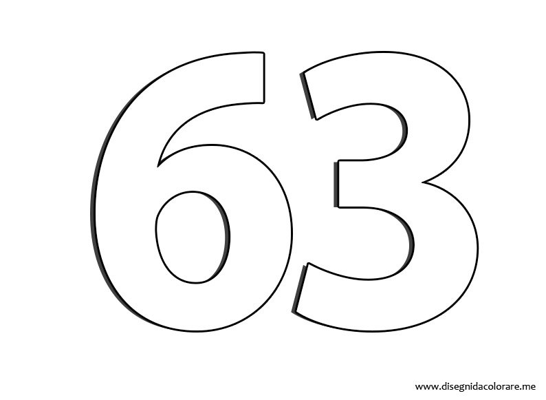 Numero 63 Disegni Da Colorare