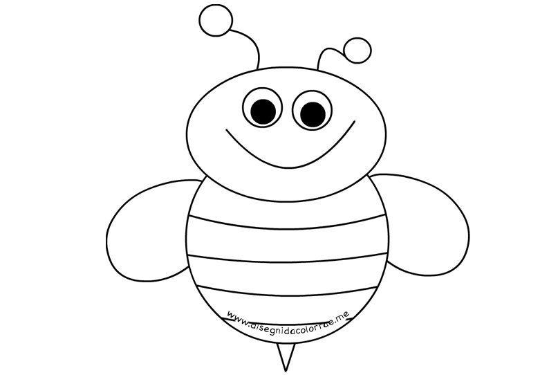 disegno ape sorridente