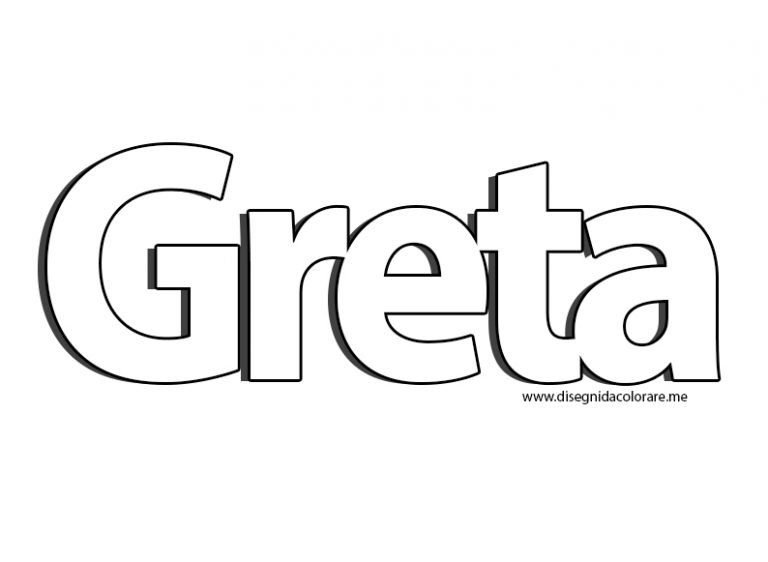 Nome Greta da colorare Disegni da colorare Nome Greta da colorare Disegni da colorare