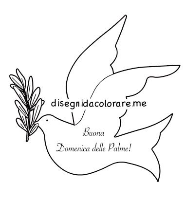 colomba buona domenica palme