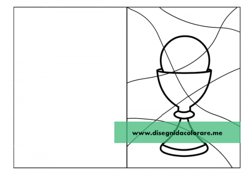 Biglietto Auguri Prima Comunione Con Calice Disegni Da Colorare