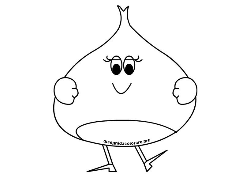 Castagna da colorare 1 disegno castagna 1