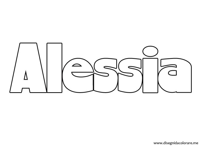 Alessia Disegni Da Colorare
