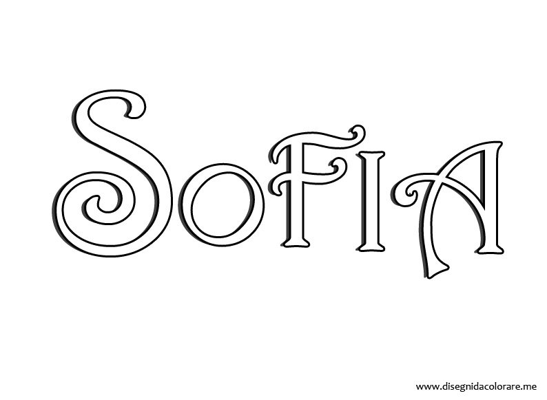 Sofia 1 nome-sofia-da-colorare