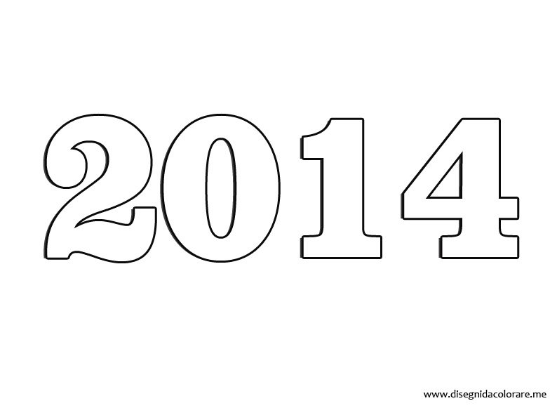 2014 da colorare