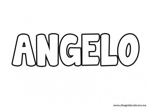 Angelo - Disegni da colorare