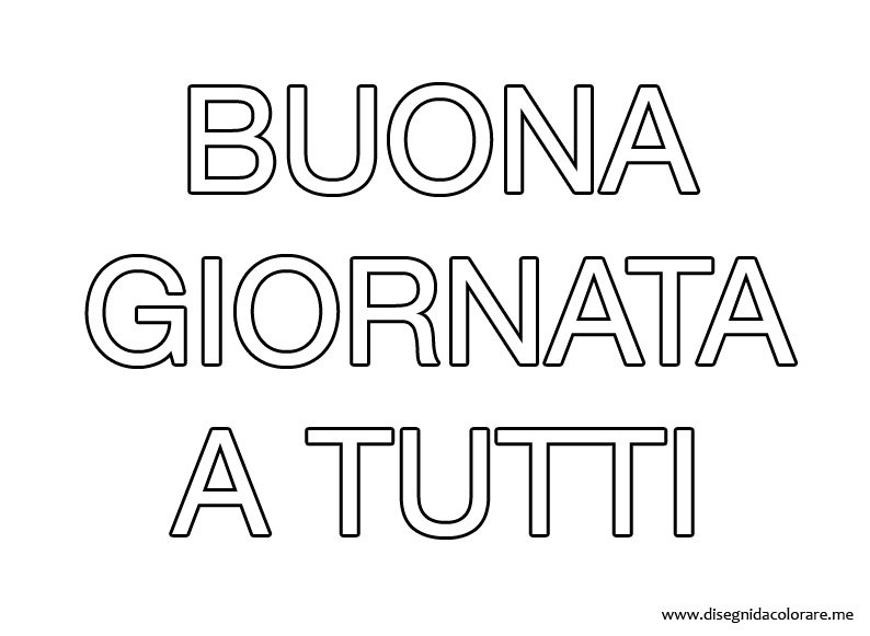 buona giornata a tutti