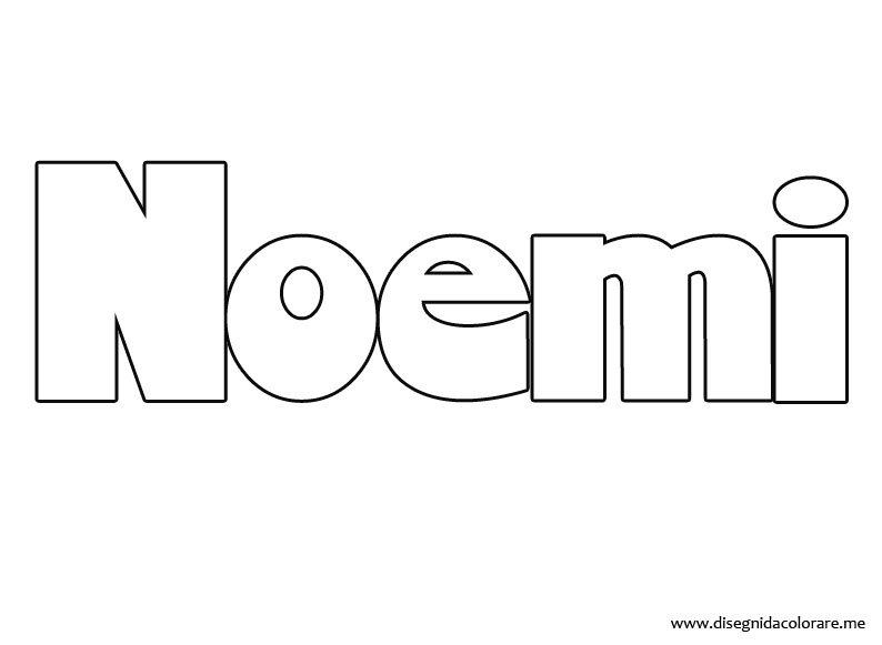 Noemi Disegni da colorare