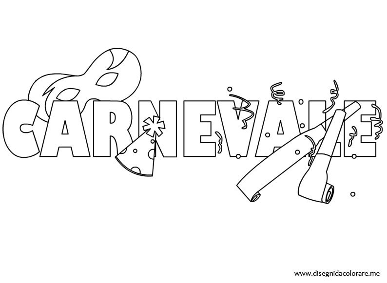 scritta carnevale
