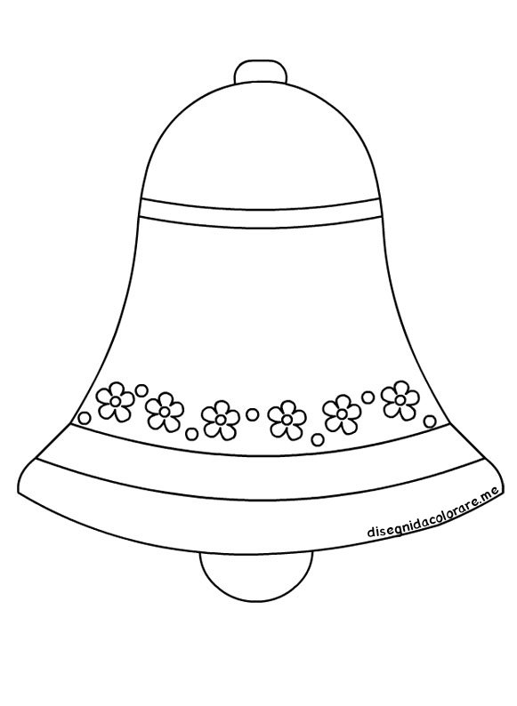 Campana di Pasqua da colorare 3 campane