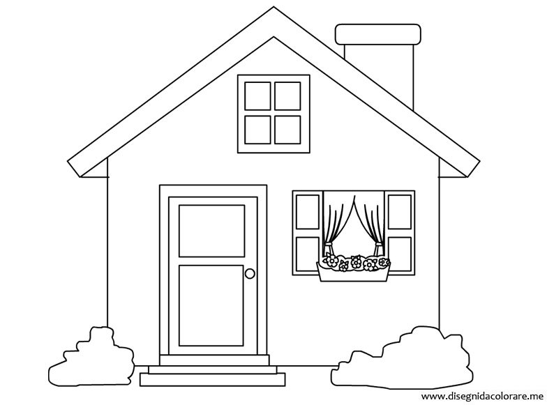 Casa da colorare disegni da colorare for Disegnare la casa