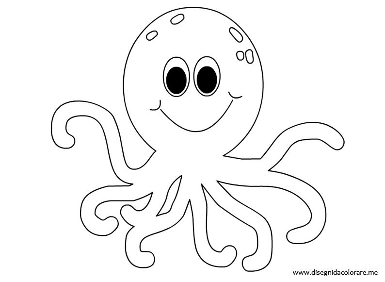 Polipo da colorare 1 disegno-polipo