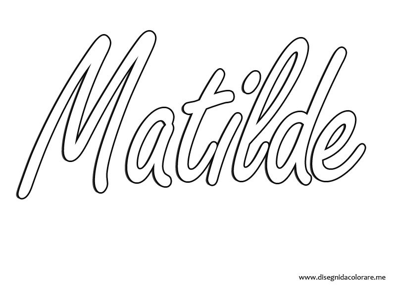 Matilde Disegni da colorare