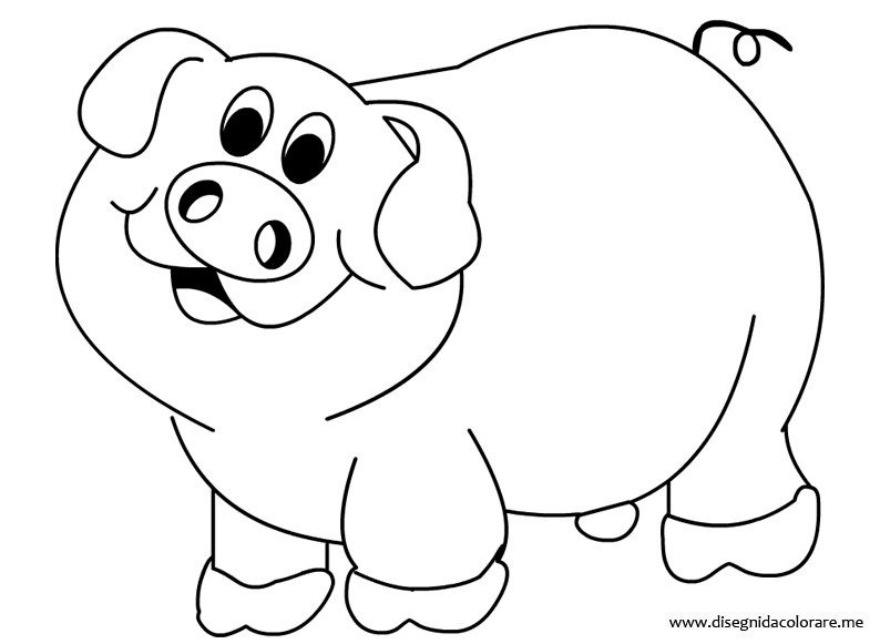 Maialino da colorare 1 maialino-animali-fattoria
