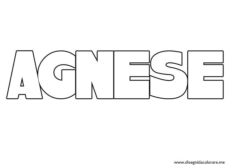 Agnese Disegni da colorare
