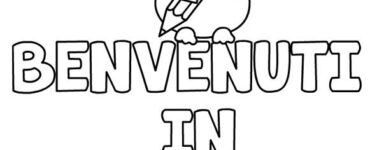 benvenuti in prima da colorare