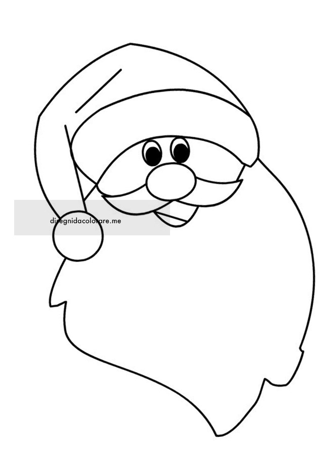 Viso di Babbo Natale 1 viso babbo natale 1