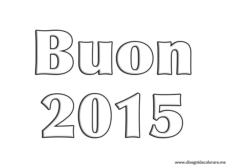 disegni da colorare buon 2015