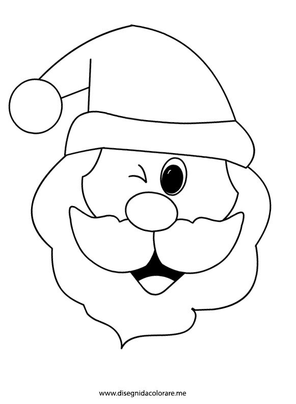 Disegni Natale - Babbo Natale sorridente 3 babbo-natale-sorridente