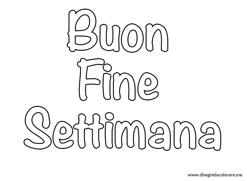 buon fine settimana