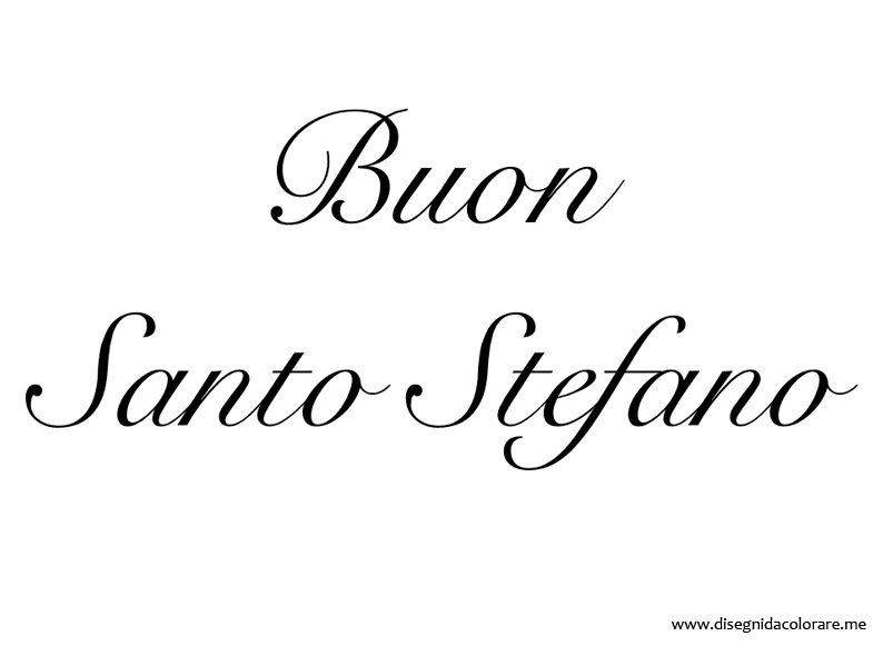 buon santo stefano