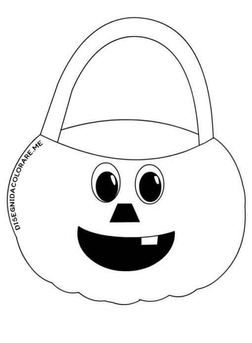 Cestino zucca di Halloween 1 cestino halloween zucca