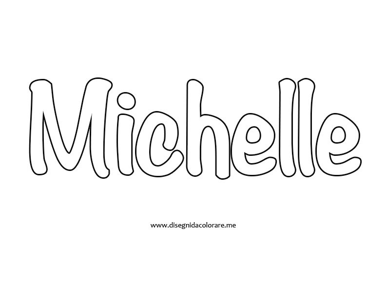 Michelle Coloring Pages