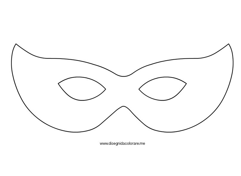 disegno maschera carnevale