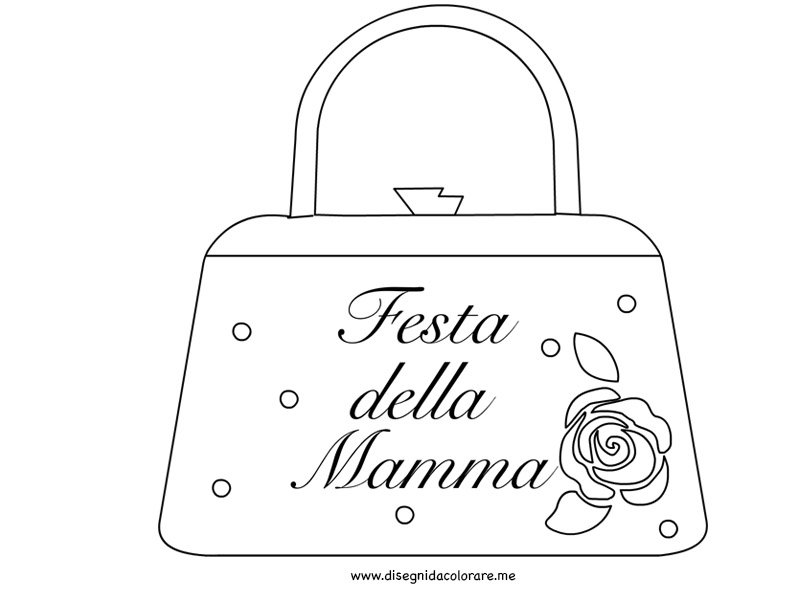 Festa della Mamma - Borsetta 3 disegni festa mamma