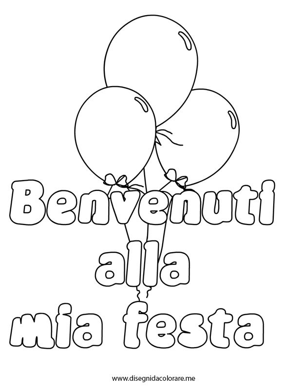 Benvenuti alla mia festa