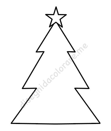 disegno albero di Natale
