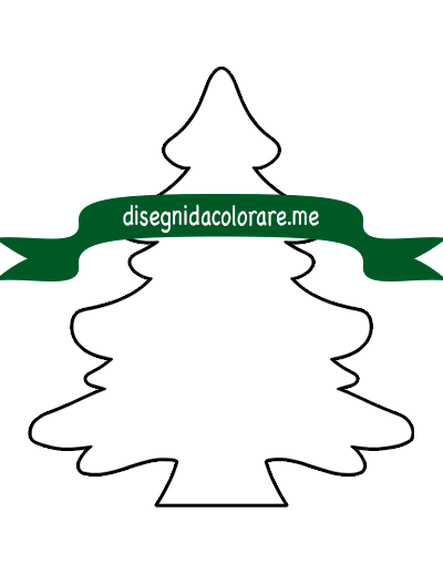 Sagoma albero di natale per lavoretti 1 sagoma albero legno