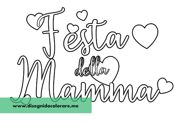 scritta Festa della Mamma