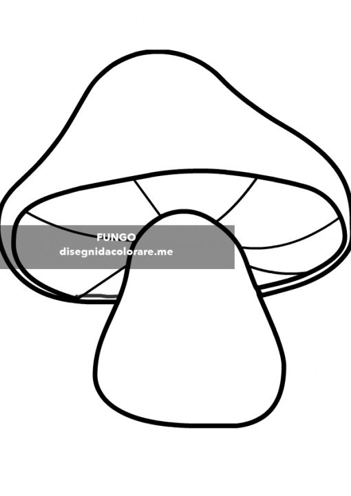 Fungo stilizzato da stampare 1 Fungo stilizzato da colorare