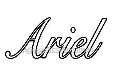Nome Ariel in corsivo 1 Nome Ariel