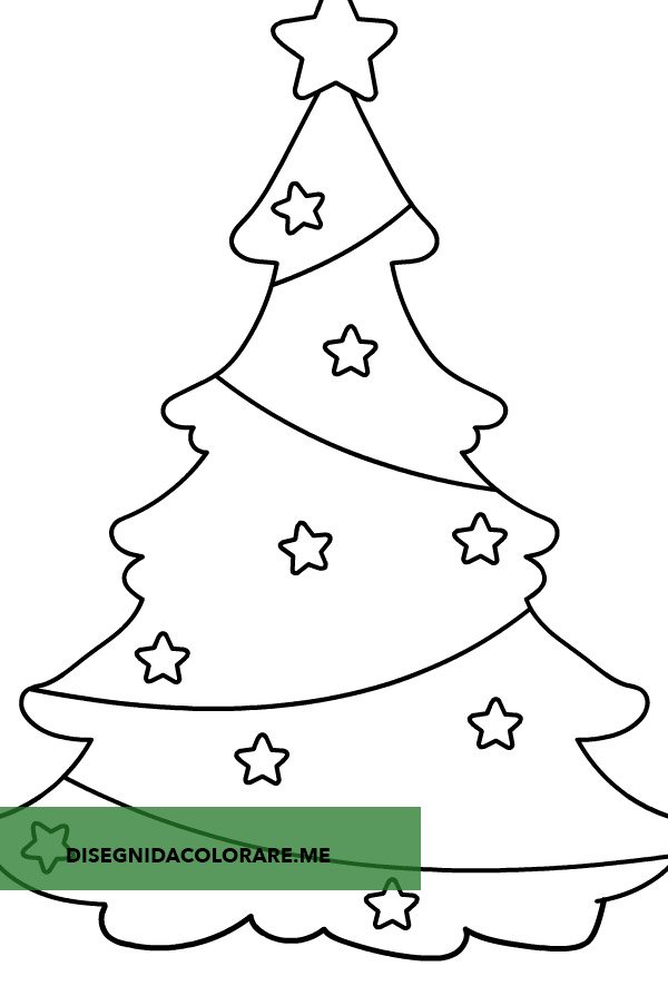 sagoma albero natale stelle