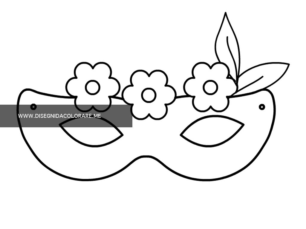 maschera fiori