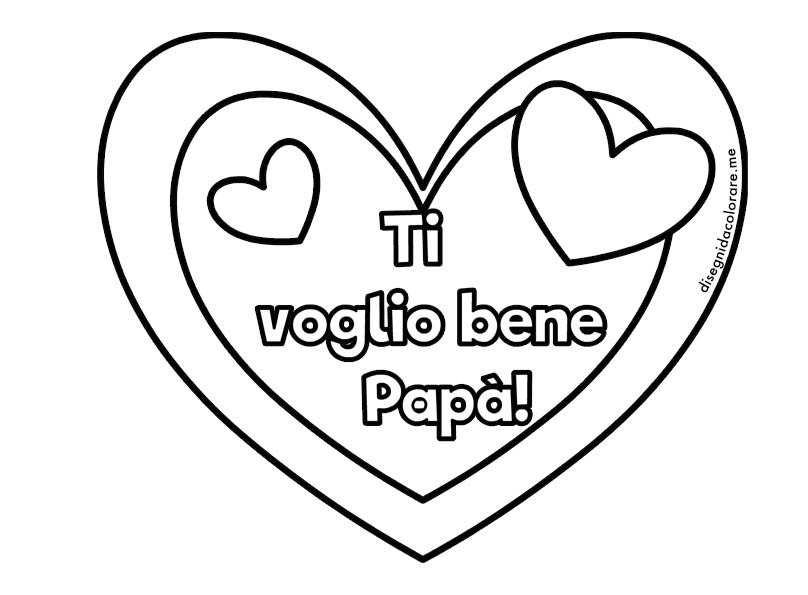 Disegno Festa Del Papà Da Colorare Disegno da colorare per la Festa del papà - Disegni da colorare
